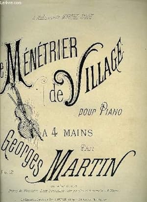 Bild des Verkufers fr LE MENETRIER DE VILLAGE pour piano  quatre mains zum Verkauf von Le-Livre