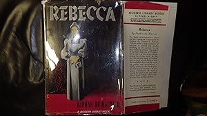 Bild des Verkufers fr REBECCA, #227, STATED 1st Modern Library Edition on Copyright pg,, 1943, DJ Titles indicate Spring 1943 printing -- correct for first edition; DJ Back is g in COLOR Dustjacket of Mrs. Danvers zum Verkauf von Bluff Park Rare Books