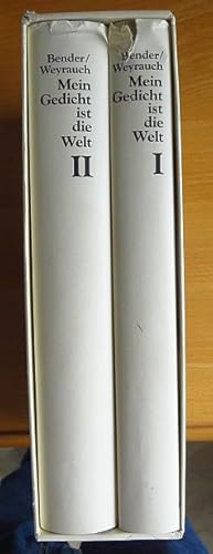 Imagen del vendedor de Mein Gedicht ist die Welt. Deutsche Gedichte aus zwei Jahrhunderten. 2 Bnde. 1780 - 1980. a la venta por Antiquariat Blschke