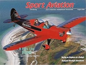 Seller image for Sport Aviation: EAA's Monthly Membership Magazine - August 2000 (Vol. 49, No. 8) for sale by Florida Mountain Book Co.