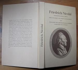 Bild des Verkufers fr Friedrich Nicolai. Geschichte seines Lebens. zum Verkauf von Antiquariat Roland Ggler