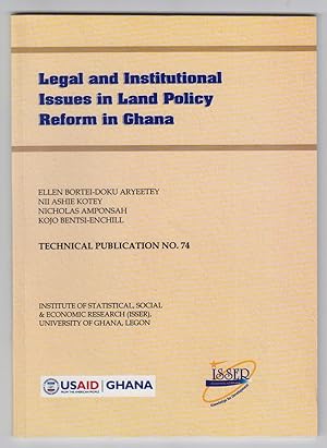 Imagen del vendedor de Legal and Institutional Issues in Land Policy Reform in Ghana Technical Publication No. 74 a la venta por Sweet Beagle Books