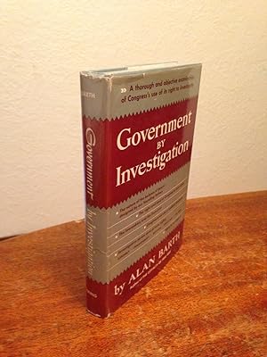 Seller image for Government By Investigation. for sale by Chris Duggan, Bookseller
