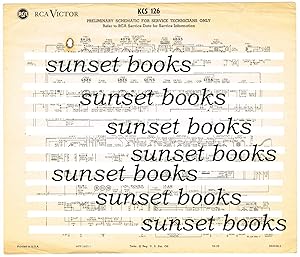 Imagen del vendedor de RCA Victor Preliminary Schematic for Service Technicians Only. Television Model KCS 126. Other Doc. #'s on page are HPP-1621-1, 59-29, and 932436-1. a la venta por SUNSET BOOKS