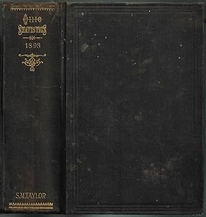 OHIO STATISTICS, 1893: Annual Report of the Secretary of State to The Governor (Wm. McKinley, Jr....