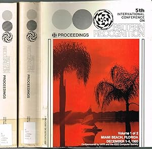 Imagen del vendedor de 5th International Conference on PATTERN RECOGNITION Proceedings. Volumes 1 & 2 of 2. Miami Beach, Florida, December 1-4, 1980, IEEE Catalog No. 80CH14993. a la venta por SUNSET BOOKS