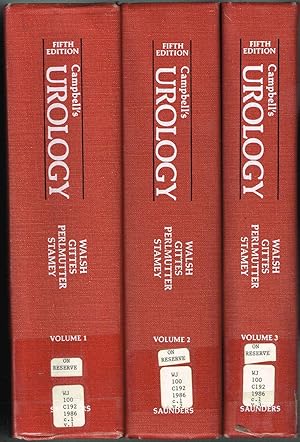 Seller image for Campbell's UROLOGY. Fifth Edition. SET of Three Volumes. for sale by SUNSET BOOKS