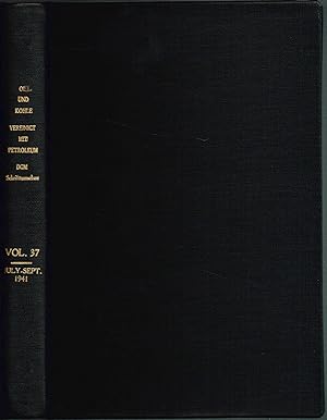 OEL ( oil) UND KOHLE (coal) VEREINIGT MIT PETROLEUM; SCHRIFTTUMSCHAU der D.G.M.; Vol. 37; Jul-Sep...