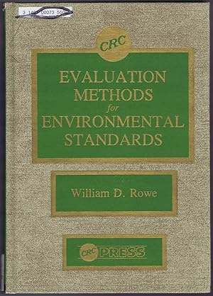 Image du vendeur pour Evaluation Methods For Environmental Stds mis en vente par SUNSET BOOKS