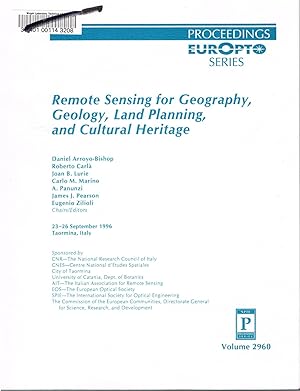 Remote Sensing for Geography, Geology, Land Planning, and Cultural Heritage, EUROPTO Series Proce...