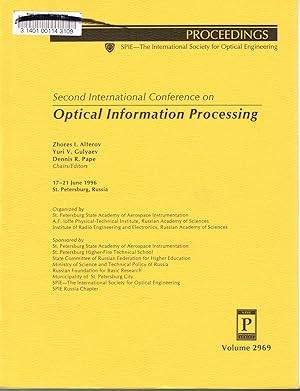 Seller image for Optical Inorganic Dielectric Materials and Devices, Proceedings of SPIE-The International Society for Optical Engineering, 17-21 June, 1996; St. Petersburg, Russia, Volume 2969 for sale by SUNSET BOOKS