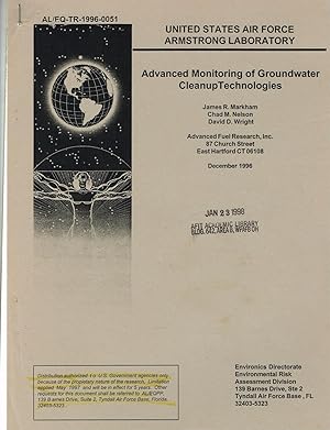 Seller image for Advanced Monitoring of Groundwater Cleanup Technologies: (Armstrong Laboratory) AL/EQ-TR-1996-0051 for sale by SUNSET BOOKS