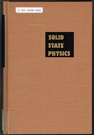 Bild des Verkufers fr SOLID STATE PHYSICS: Advances in Research and Applications, Volume 42, 1989 zum Verkauf von SUNSET BOOKS