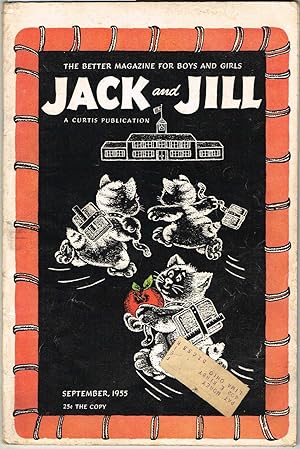 Imagen del vendedor de JACK AND JILL, September 1955, Volume 17, Number 11 (has MOTHER and FATHER, HOBBY DOLLS cut-outs) a la venta por SUNSET BOOKS