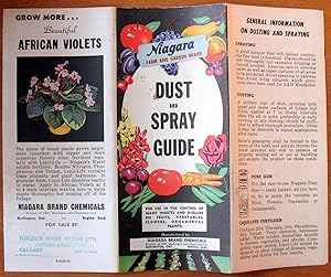 Bild des Verkufers fr Niagara Farm and Garden Brand Dust and Spray Guide. zum Verkauf von Ken Jackson