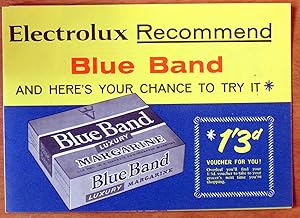 Advertising Ephemera. Blue Brand Luxury Margarine.