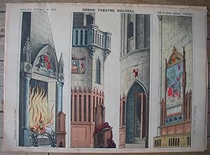 Salle du Manoir Gothique - coulisses -GRAND THÉATRE NOUVEAU - Imagerie d'Épinal