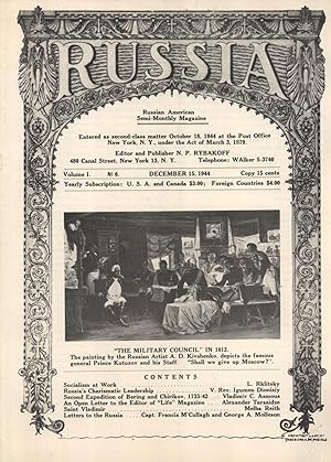 Seller image for Russia: Russian-American Semi-Monthly Magazine, Volume 1, Number 6 for sale by Masalai Press