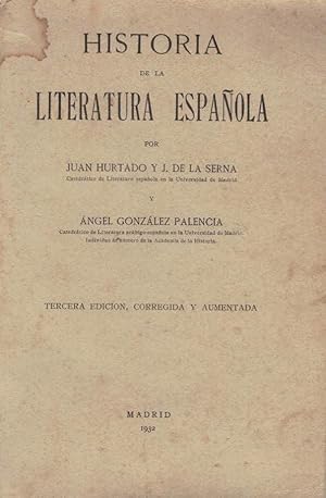 Seller image for HISTORIA DE LA LITERATURA ESPAOLA for sale by Librera Torren de Rueda