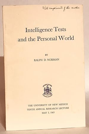 Intelligence Tests and the Personal World.