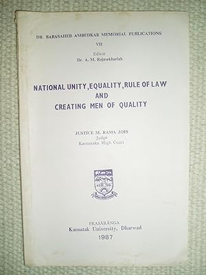 Seller image for National Unity, Equality, Rule of Law, and Creating Men of Quality for sale by Expatriate Bookshop of Denmark