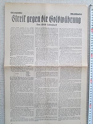 Seller image for Streik gegen die Goldwhrung for sale by Expatriate Bookshop of Denmark