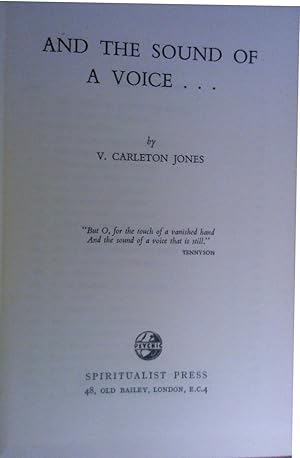 Seller image for And The Sound of a Voice . . . for sale by Theosophical Society Library