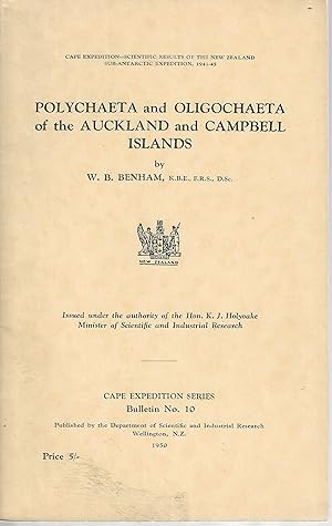 Polychaeta And Oligochaeta Of The Auckland And Campbell Islands. Cape Expedition Series Bulletin 10.