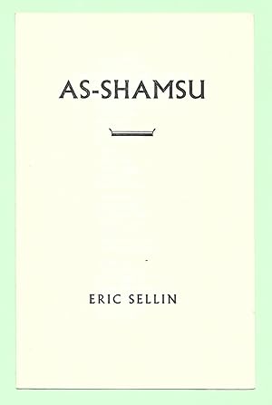 Imagen del vendedor de As-Shamsu [Numbered edition] a la venta por The Bookshop at Beech Cottage
