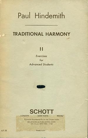 A CONCENTRATED COURSE IN TRADITIONAL HARMONY : BOOK II : Excercises for Advanced Students