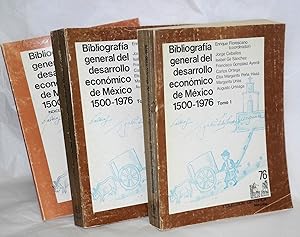 Immagine del venditore per Bibliografa general del desarrollo econmico de Mxico 1500 - 1976. Tomo I, Tomo II, Indice de Autores [set of 3 complete] venduto da Bolerium Books Inc.