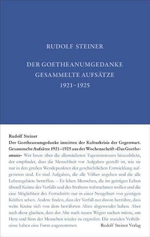 Seller image for Der Goetheanumgedanke inmitten der Kulturkrisis der Gegenwart for sale by Rheinberg-Buch Andreas Meier eK