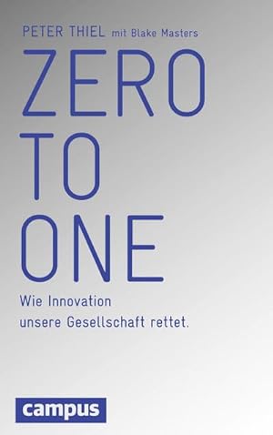 Seller image for Zero to One for sale by BuchWeltWeit Ludwig Meier e.K.