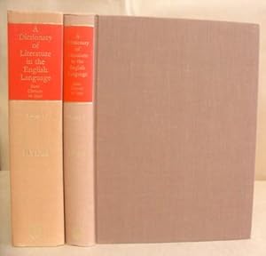 Bild des Verkufers fr A Dictionary Of Literature In The English Language From Chaucer To 1940 [ 2 volumes complete ] zum Verkauf von Eastleach Books
