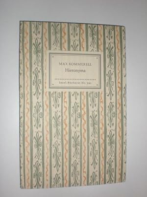 Imagen del vendedor de Hieronyma. a la venta por Stefan Kpper