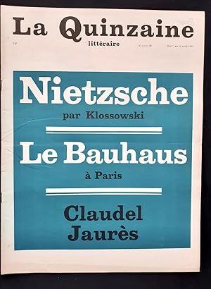 La Quinzaine littéraire - du 01 au 15 avril 1969 - N° 70 -