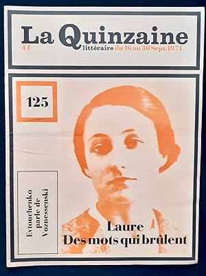 Bild des Verkufers fr La Quinzaine littraire - du 16 au 30 septembre 1971 - N 125 - zum Verkauf von Le Livre  Venir