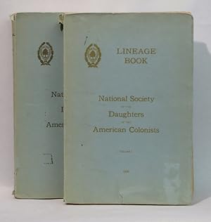 Immagine del venditore per Lineage Book, National Society of the Daughters of the American Colonists (2 Volume Set) venduto da The Book Bin