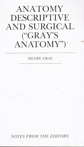 Immagine del venditore per Anatomy Descriptive and Surgical (Gray's Anatomy) venduto da Bookshop Baltimore