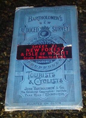 Bartholomew's New Reduced Survey for Tourists & Cyclists - Sheet 33: New Forest & Isle of Wight -...