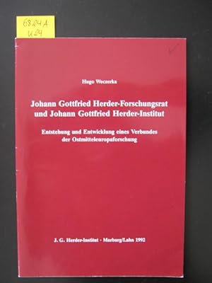 Bild des Verkufers fr Johann Gottfried Herder-Forschungsrat und Johann Gottfried Herder-Institut. zum Verkauf von Augusta-Antiquariat GbR