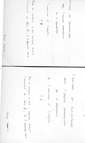 Immagine del venditore per L'ECRITURE DU SURNATUREL DANS L'OEUVRE ROMANESQUE DE G. BERNANOS . DE L'EXORCISME A L'EXEGESE . 2 Tomes . Thse de doctorat d'Etat . Universit de Paris III . 1877 venduto da Librairie CLERC