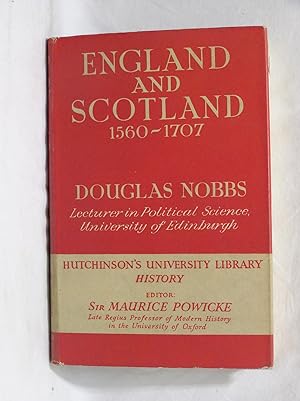 Seller image for England and Scotland 1560-1707 (Hutchinson's University library,history series) for sale by Jenhams Books