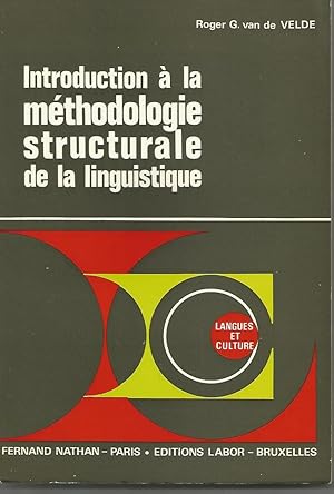 Seller image for Introduction  la mthodologie structurale de la linguistique for sale by Librairie l'Aspidistra