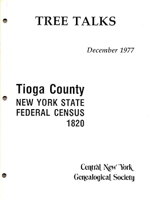 Tree Talks Dec 77 Tioga County New York State Federal Census 1820