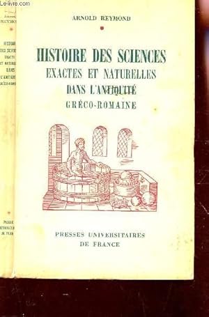 Bild des Verkufers fr HISTOIRE DES SCIENCES ET NATURELLES DANS L'ANTIQUITE GRECO-ROMAINE / 2e EDITION. zum Verkauf von Le-Livre