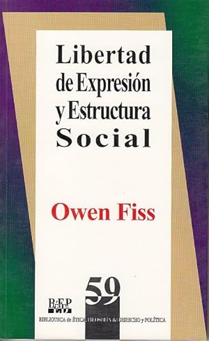 Imagen del vendedor de LIBERTAD DE EXPRESIN Y ESTRUCTURA SOCIAL a la venta por Librera Vobiscum