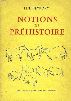 Seller image for NOTIONS DE PREHISTOIRE for sale by Le-Livre