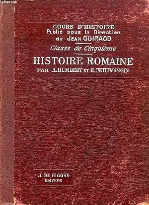 Bild des Verkufers fr HISTOIRE ROMAINE, CLASSE DE 5e zum Verkauf von Le-Livre