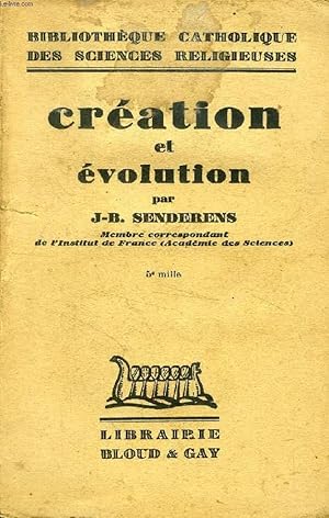 Seller image for CREATION ET EVOLUTION for sale by Le-Livre